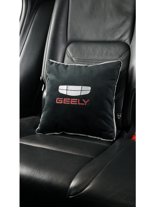 Dekos Подушка в машину с вышивкой для Geely, черный, фото 3