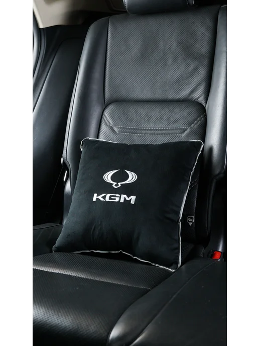 Dekos Подушка в машину с вышивкой для KGM, черный, фото 3