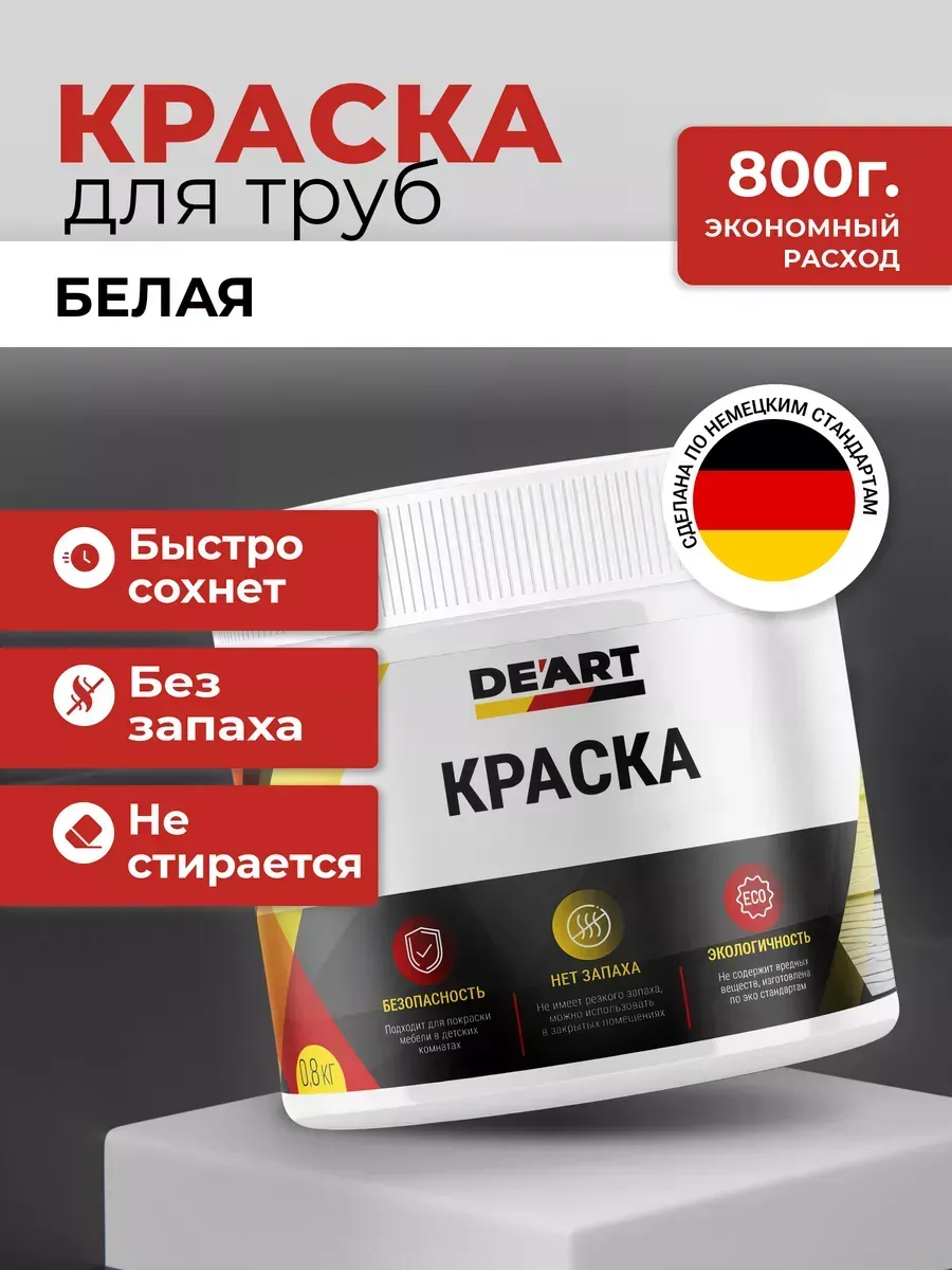 Краска для труб белый матовый