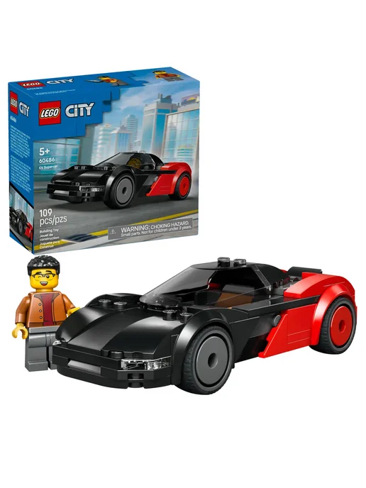 LEGO Конструктор City 60486 Суперкар EV, черный, фото 3