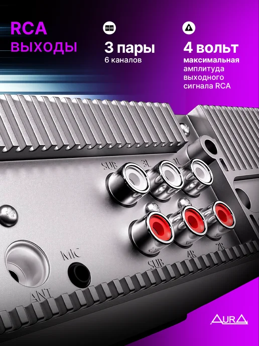 AurA Sound Equipment Магнитола для автомобиля AurA STORM-677DSP процессорная, вариант, фото 3