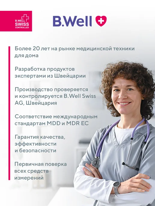 B.Well Массажер перкуссионный для тела и лица TH-490, серый, фото 2