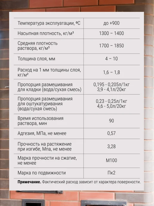 ТАЙФУН МАСТЕР Жаростойкий состав "Печник", 5 кг, 5 кг, фото 5
