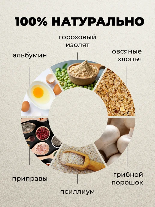 Yappi Овсяноблин протеиновый с грибами, пп смесь для выпечки 250гр, 250 г, фото 2