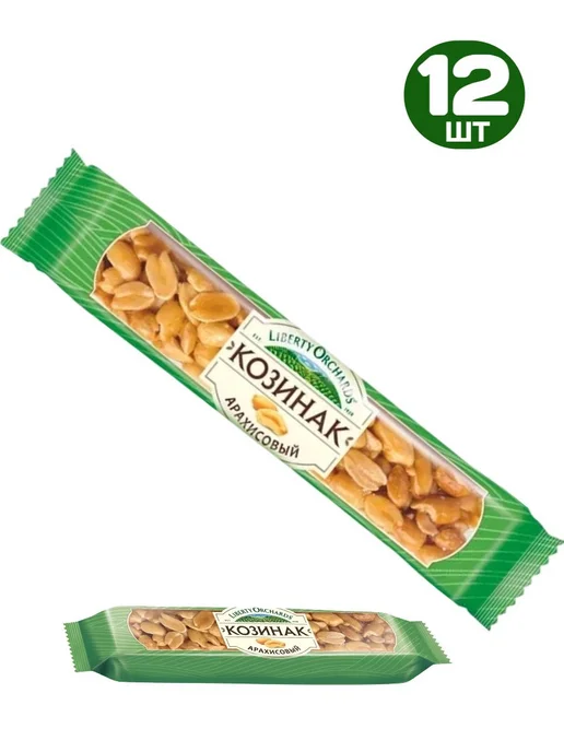 KDV Батончик козинак из арахиса 6 шт х 50 гр, 12 шт, 50 г, фото 2