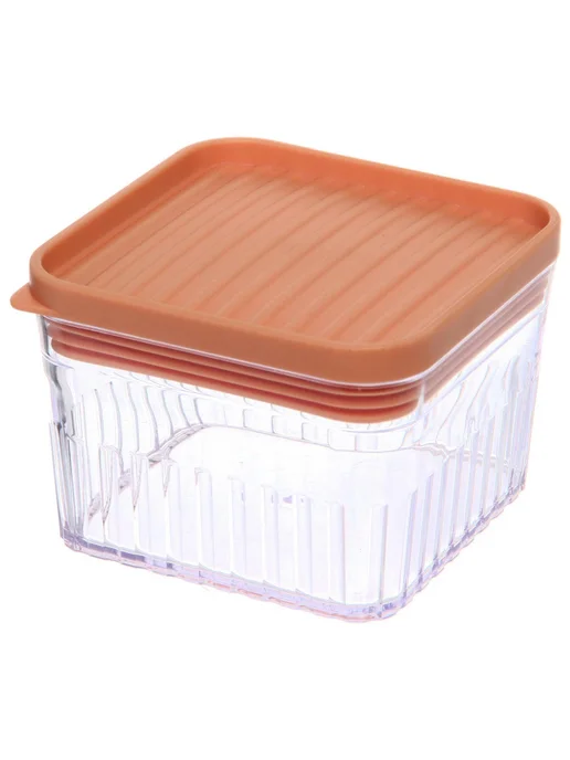 Zeriazor Пластиковая банка для продуктов 8,5х8,5х12,5 см, 8.5x8.5x6.5 см