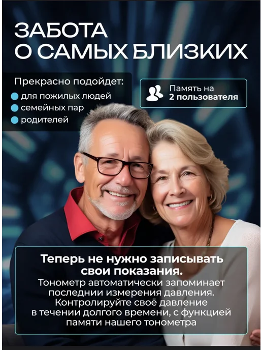 Тонометр для измерения давления автоматический электронный, белый, фото 3