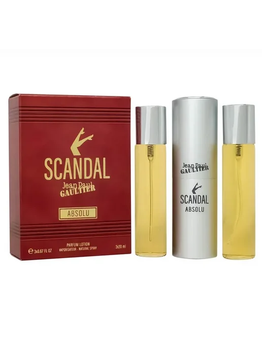 набор подарочный Мини набор Jean Paul Gaultier Scandal Absolu-Скандал, 3 шт