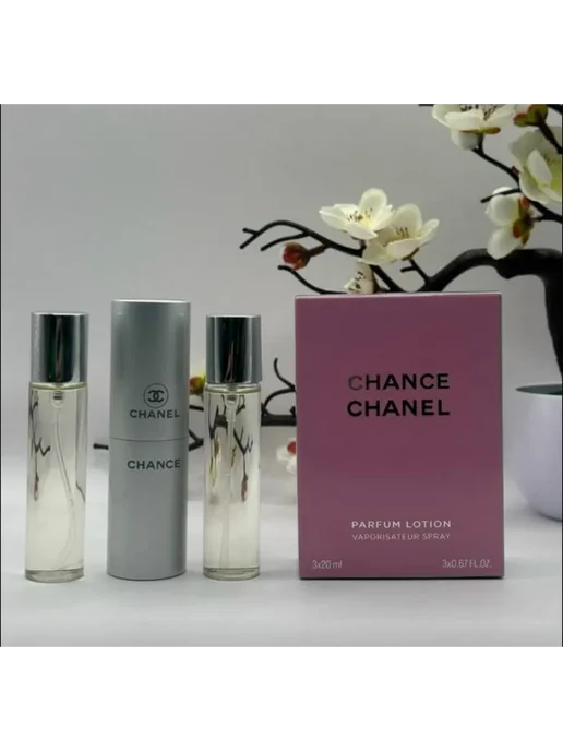 набор подарочный Мини набор духов Chanel Chance- шанель Шансе, 3 шт, фото 2