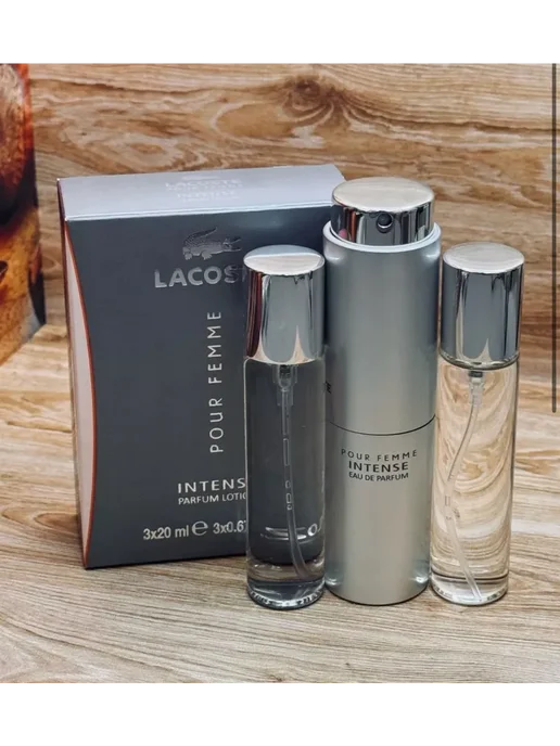 набор подарочный Мини набор духов Lacoste Pour Femme Intense-Лакосте, вариант, фото 2