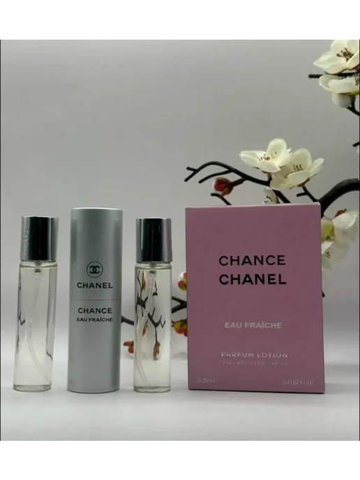 набор подарочный Набор духов Chance Eau Fraiche шанель шансе фреш, 3 шт