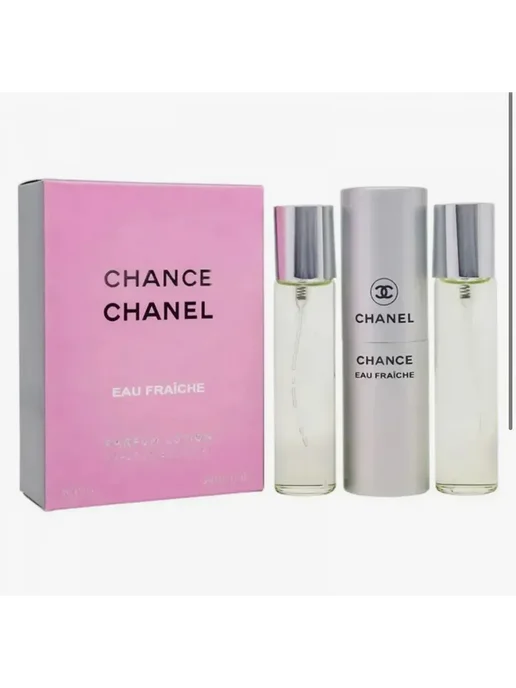 набор подарочный Набор духов Chance Eau Fraiche шанель шансе фреш, 3 шт, фото 2