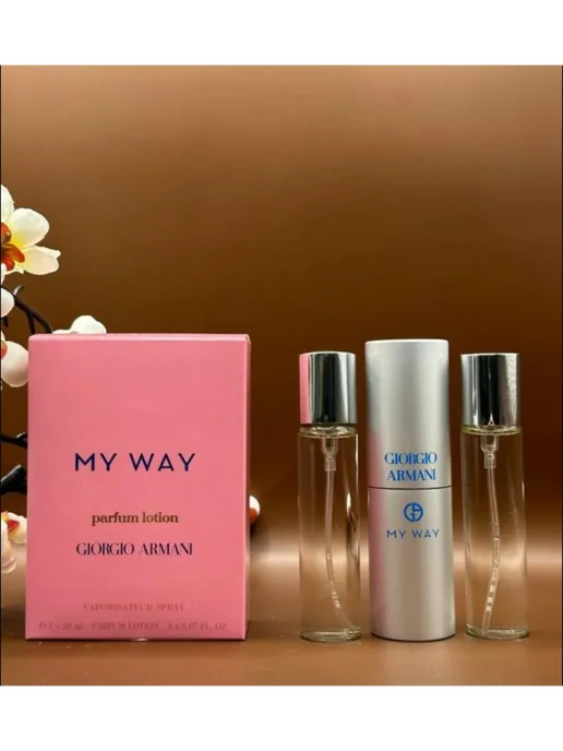 набор подарочный Мини набор духов Armani My Way-май вай, 3 шт