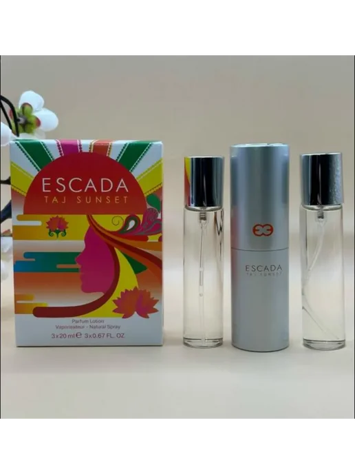 набор подарочный Мини набор духов Escada Taj Sunset, 3*20 ml Ю-Эскаде таж, 3x20, фото 2