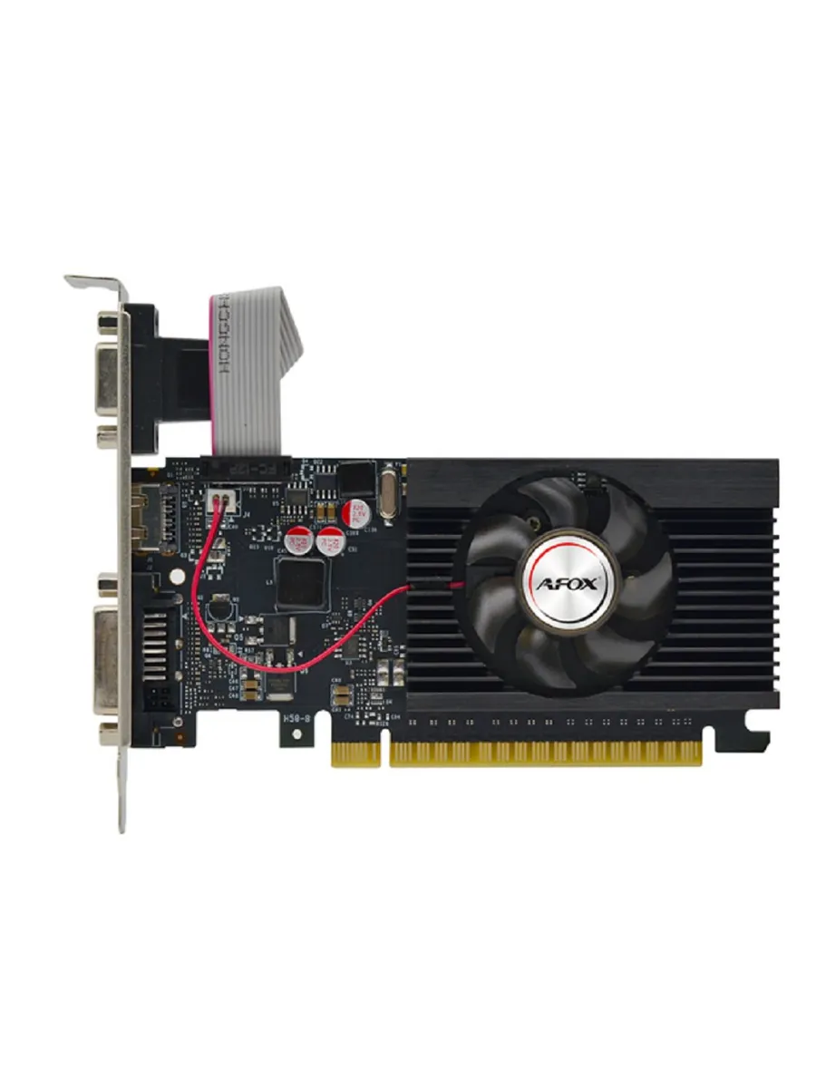 AFOX Видеокарта GT710 4GB 64bit DDR3 VGA DVI HDMI LP 1FAN