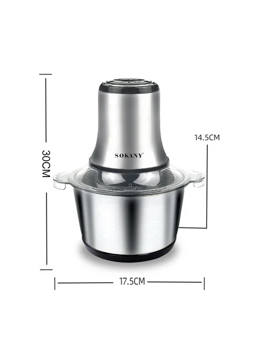 Нержавеющая сталь 800W мясорубка для дома, блендер для Baby, 800 Вт, фото 7