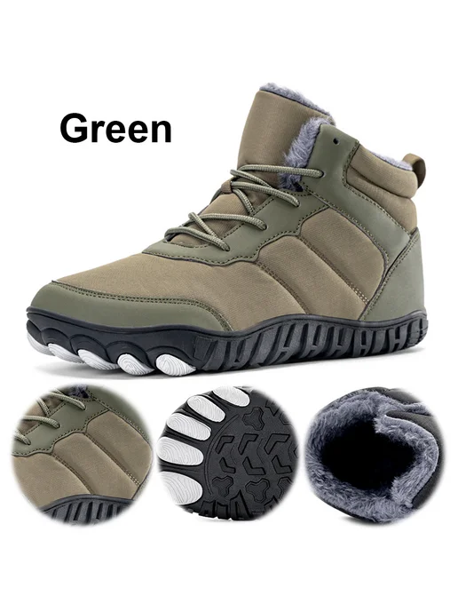 Мужские трекинговые ботинки anti slip, тёплые, для снега (зе, зеленый, фото 3