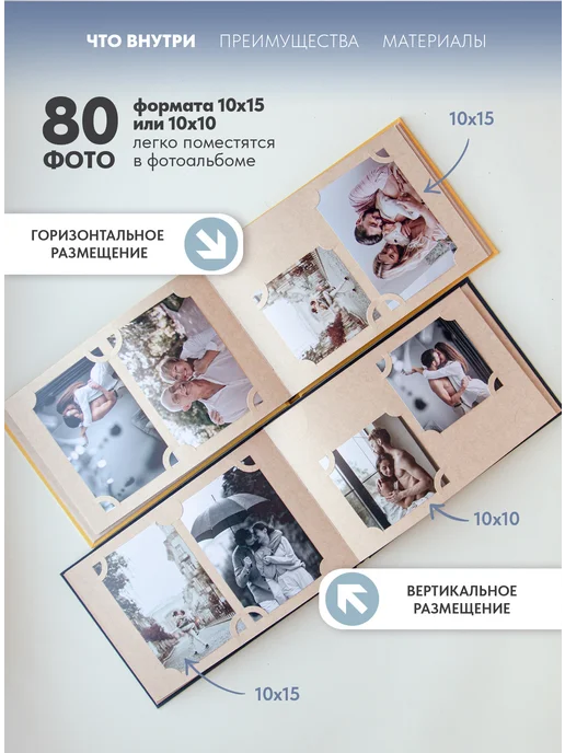 Moms Recordbook Фотоальбом серо-бежевый как в пинтрест, скандинавский стиль, бежевый, фото 2