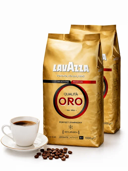 Lavazza Кофе в зернах 1 кг Лавацца Qualita Oro, арабика 100%, 1 кг, фото 2