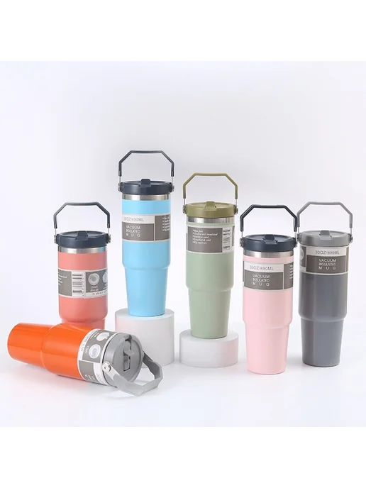 Стакан для всасывания Небесно-голубой 20oz, голубой, фото 4