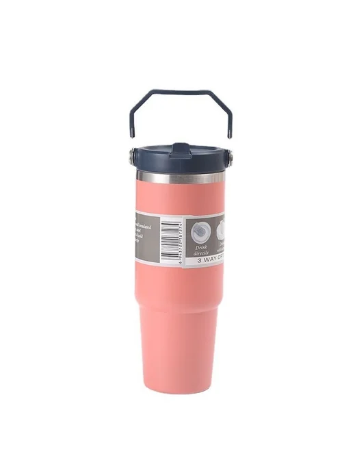 Стакан для всасывания Оранжевый розовый 30oz, розовый