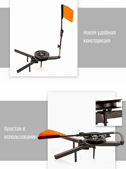 Набор жерлиц 5 шт для зимней рыбалки, Жерлица диаметр катушки 70, фото 6