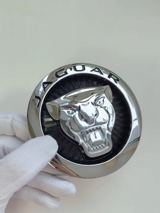 NalAuto Эмблема Jaguar 85 мм значок шильдик Jaguar, черный, фото 6