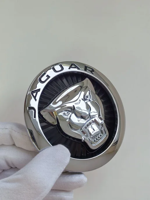 NalAuto Эмблема Jaguar 85 мм значок шильдик Jaguar, черный, фото 7