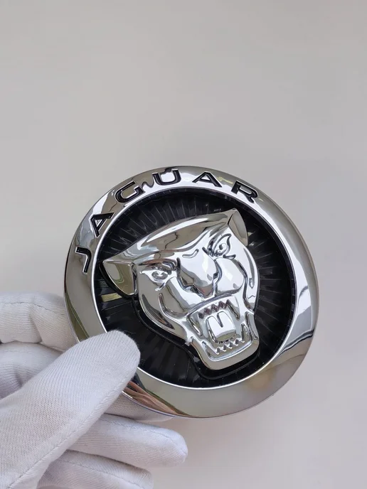 NalAuto Эмблема Jaguar 85 мм значок шильдик Jaguar, черный, фото 8