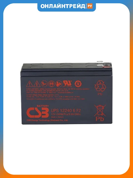 CSB Battery Аккумулятор UPS122406 F2 (12В, 5Ач), вариант