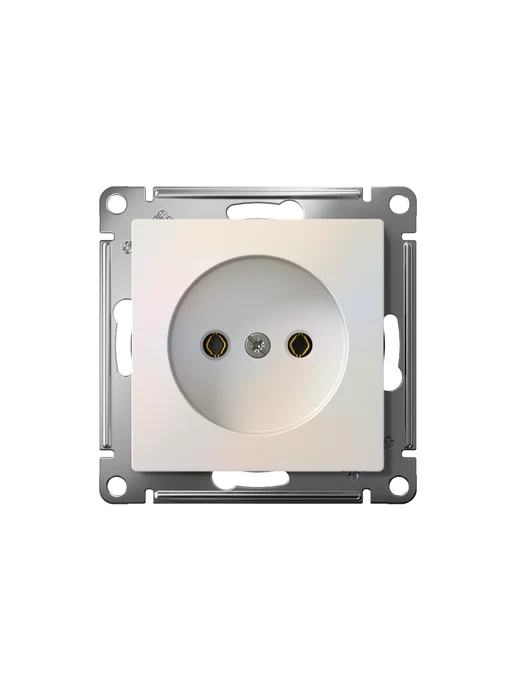 Systeme Electric AtlasDesign розетка без заземления без шторок жемчуг, бежевый, фото 7
