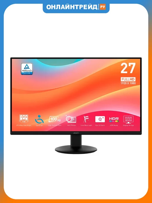 MSI Монитор 27" PRO MP272L, черный