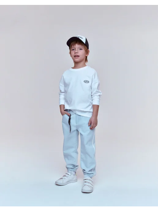 gloria jeans Джинсы с принтом, синий, фото 2