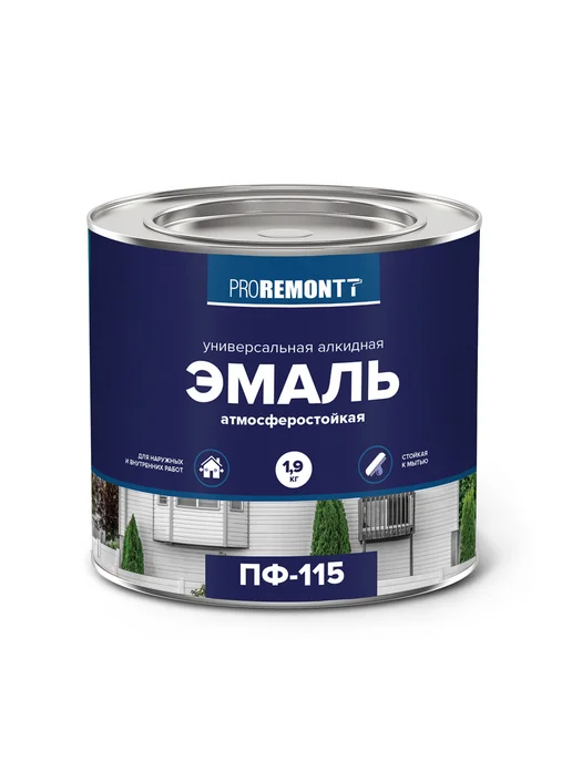 PROREMONTT Эмаль ПФ-115, шоколадно-коричневая 1,9 кг, 1,9 кг, фото 2