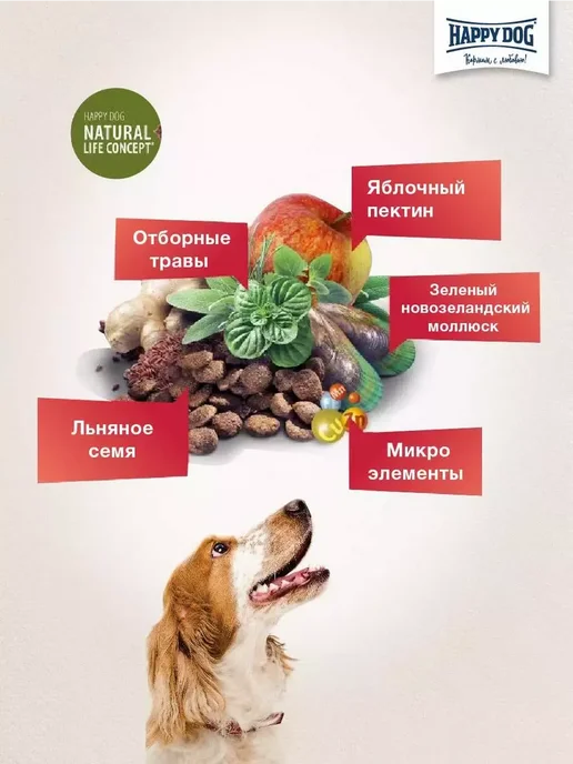 Сухой корм Happy Dog Supreme Sensible для собак, 12,5 кг, фото 4