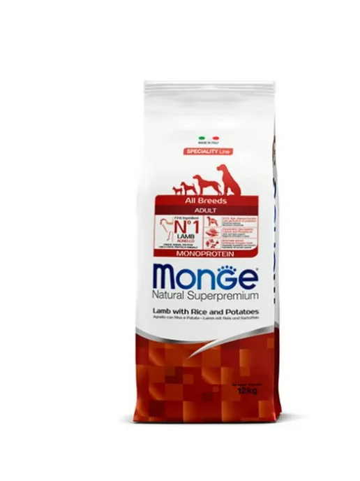 Сухой корм MONGE для собак, взрослые, ягненок, 12 кг, фото 2