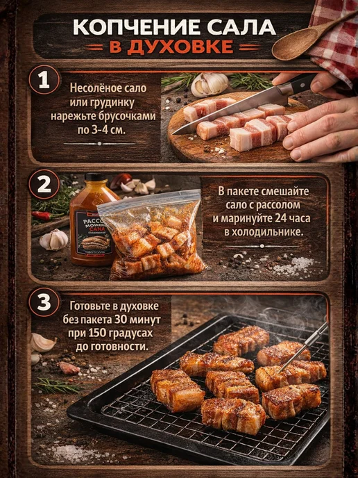 Костровок Рассол для копчения Сала, бутылки по 350 мл, 3 шт, 350 мл, 3 шт, фото 2