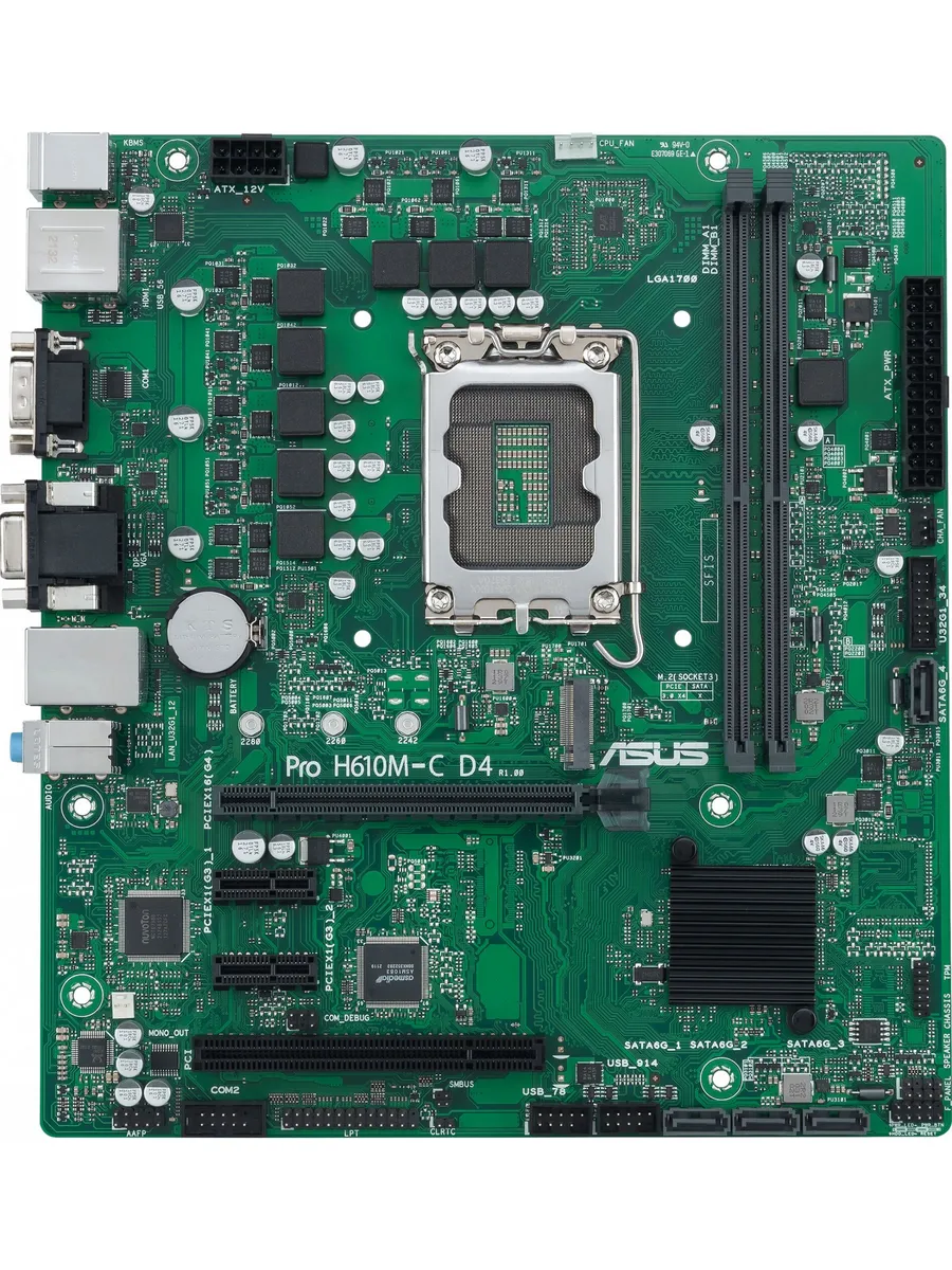 Asus Материнская плата PRO H610M-C D4-CSM