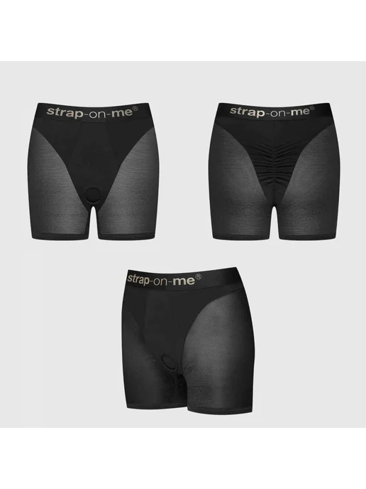 STRAP-ON-ME Пояс для страпона Harnais Lingerie Halo, M, черный, фото 5