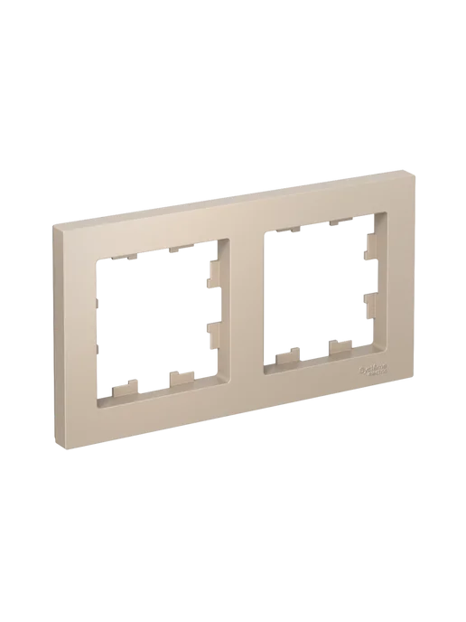 Systeme Electric Рамка AtlasDesign 2-постовая песочный, желтый, фото 6