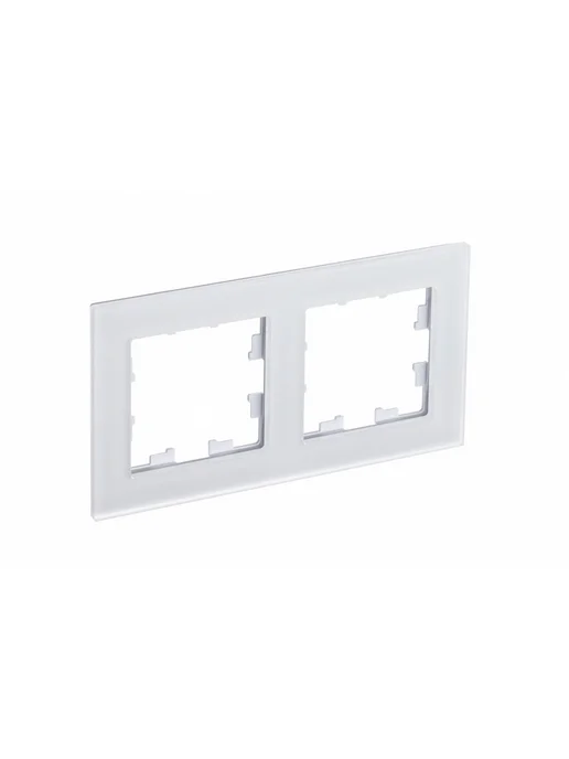 Systeme Electric Рамка AtlasDesign NATURE 2-постовая стеклянная, белый, фото 7