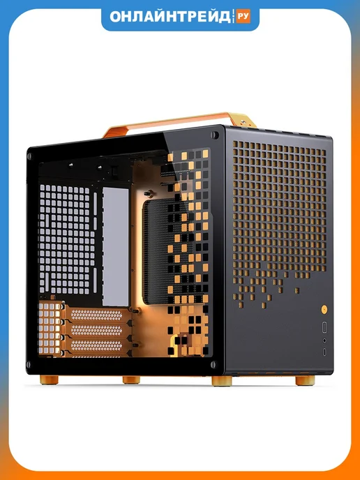 JONSBO Компьютерный корпус Jonsplus Z20, черный, оранжевый