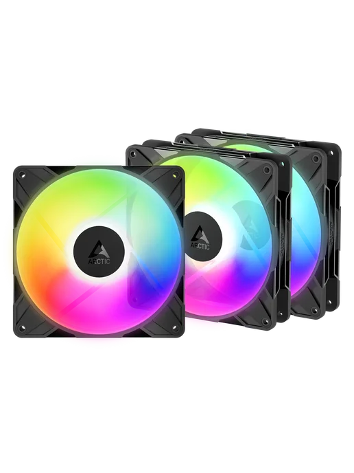 ARCTIC Реверсивный вентилятор для ПК P14 Pro Reverse ARGB Black 3шт, 3 шт