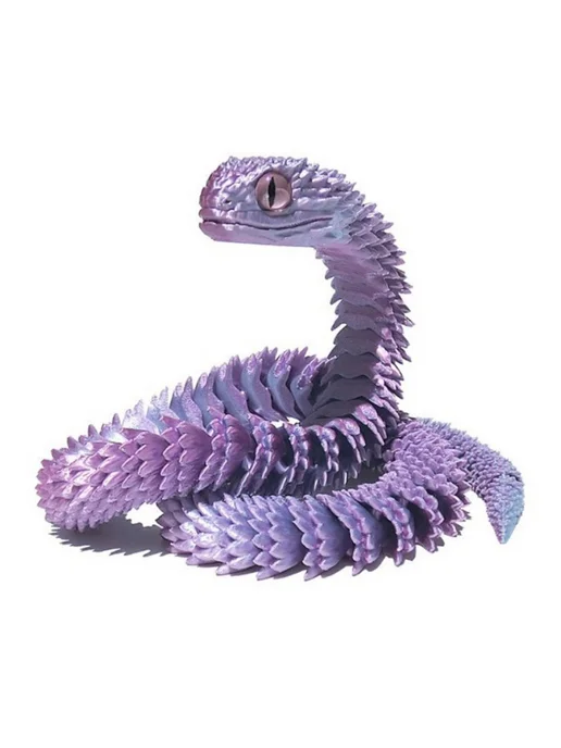 Антистресс игрушка 3D-печатная змея 30 см 1 шт, 1 шт