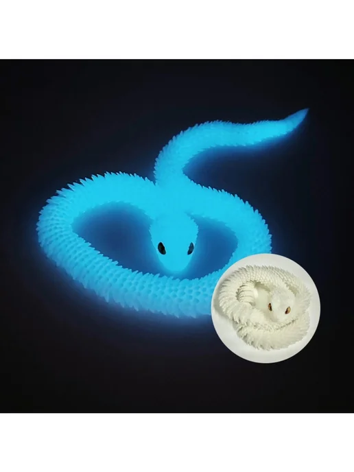 Антистресс игрушка 3D-печатная змея 30 см 1 шт, 1 шт, фото 5