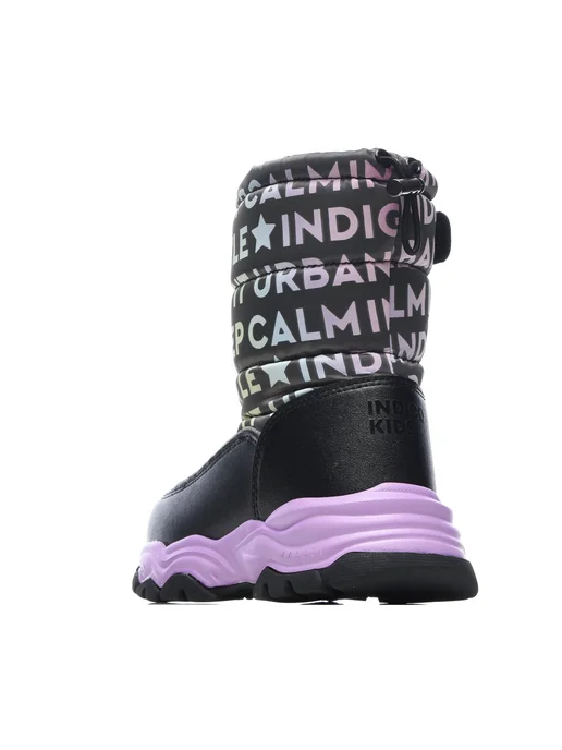 Indigo kids Дутики зимние, черный, фото 7
