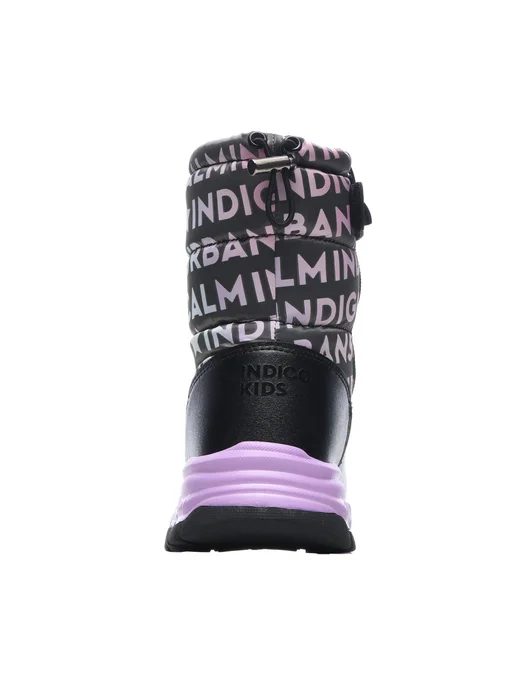 Indigo kids Дутики зимние, черный, фото 8