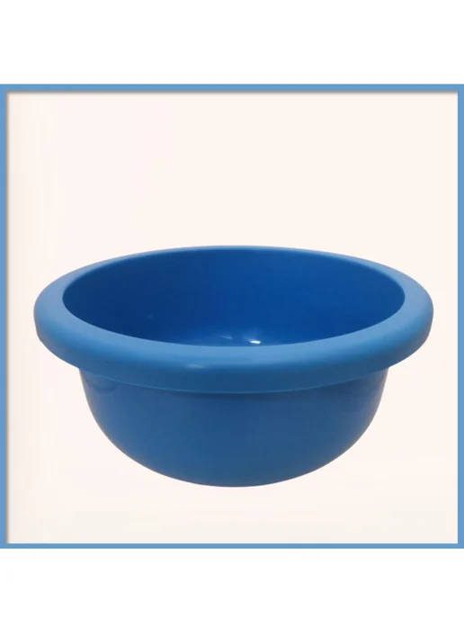 FormeTu-SmPlast Тазик пластиковый 4 литра, цвет Микс 2 штуки, синий, 1 шт, фото 4