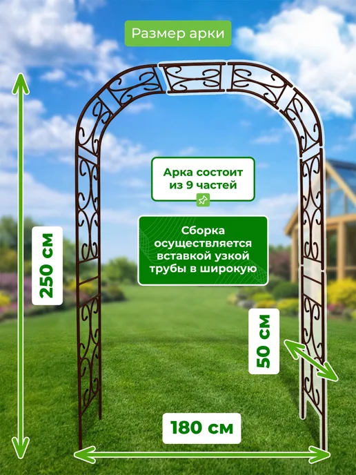 САДОВКИН Арка Прованс 50 ПТ Гранд антик, коричневый, фото 2
