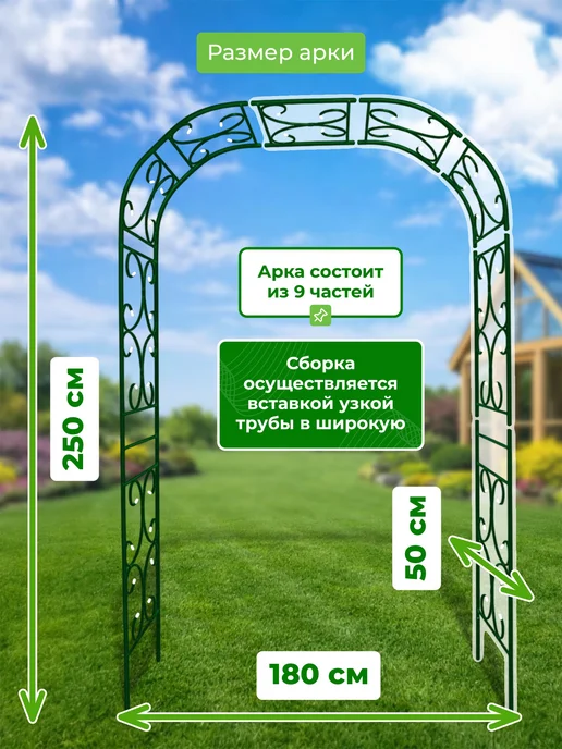 САДОВКИН Арка Прованс 50 Гранд, зеленый, фото 2